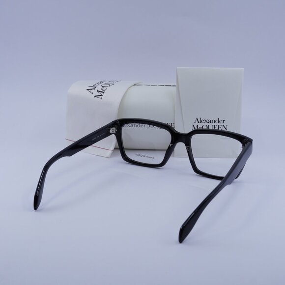 Alexander McQueen AM0332O 002 Eyeglasses Black 54mm Square Frame - Picture 10 of 10